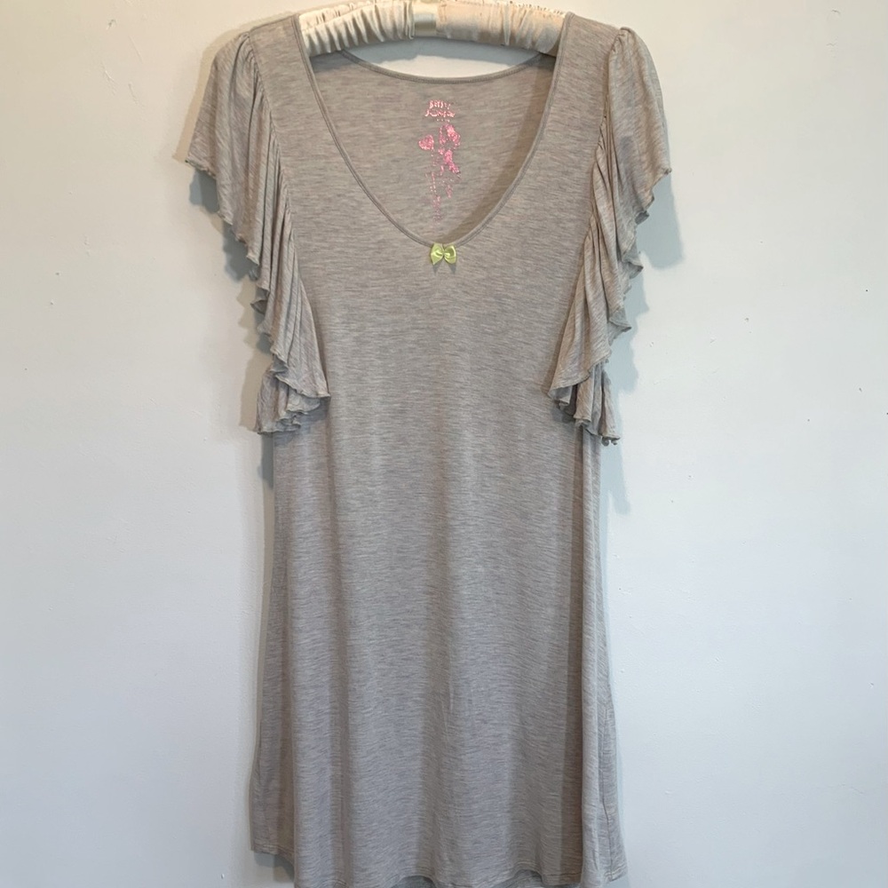 Betsey Johnson Intimate Flutter Sleeve Nightie